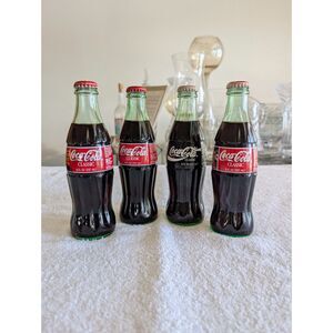 Coca Cola NASCAR Bottles Lot 4 Earnhardt Jr Gordon Elliott Rudd Racing